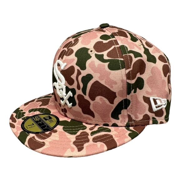 New Era 59Fifty Fitted Hat Chicago White Sox Duck Camouflage Men's Sz 7-1/2 - Picture 2 of 9